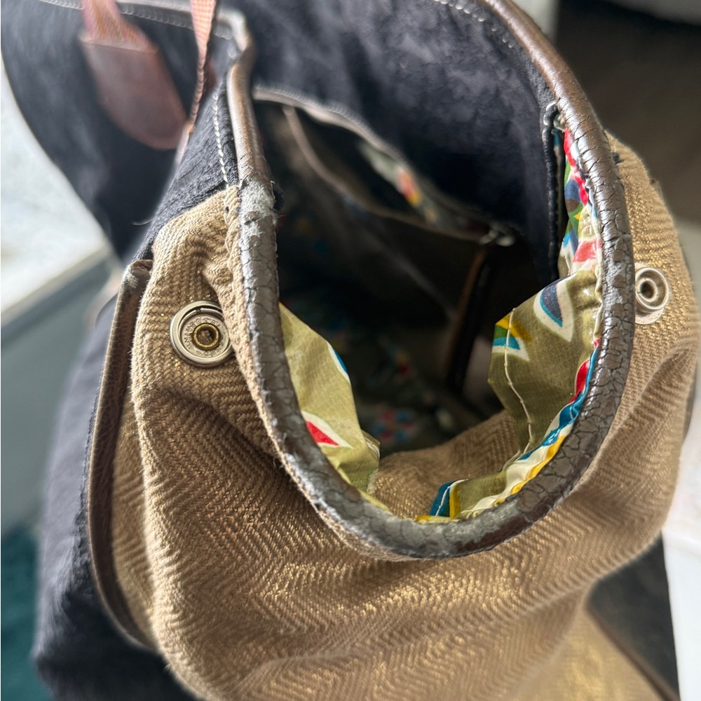 Consuela Tote Bag with Striped Handles - Picture 7 of 11